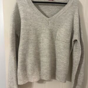 Pink Lily Light Gray Sweater